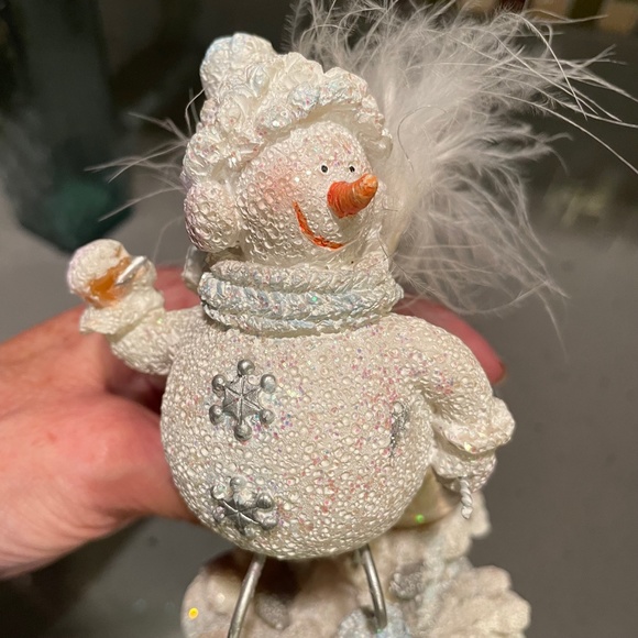 Snowman with snow globe decoration - Picture 5 of 7